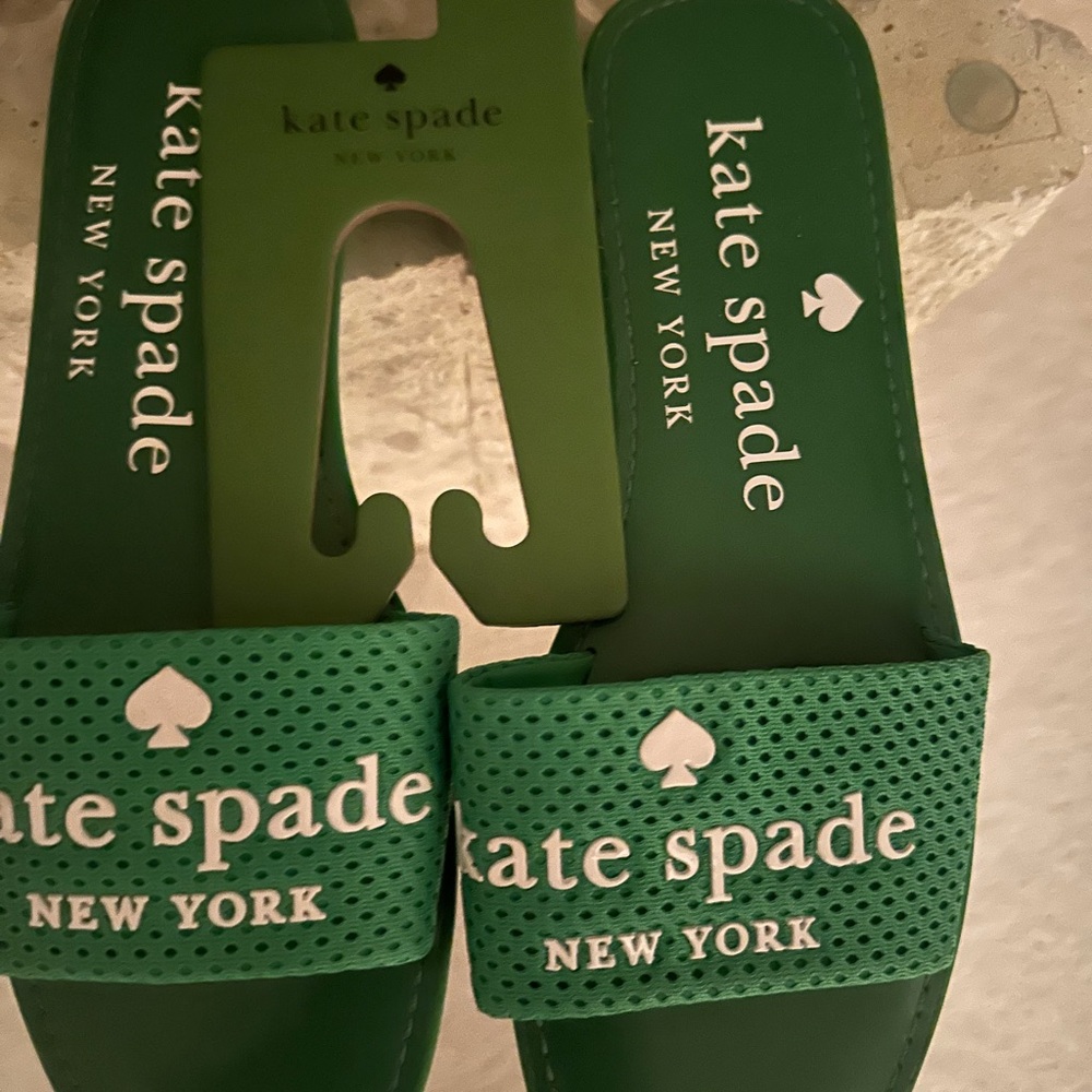 Kate Spade Emerald Green Slides